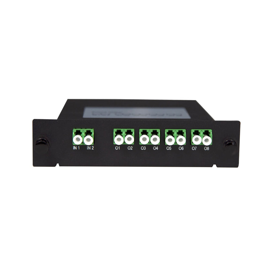 DYNAMIX PLC-LCAPC-28 - PLC Fibre Optic 2:8 LC/APC Splitter Cassette Module 2x IN & 8x Out