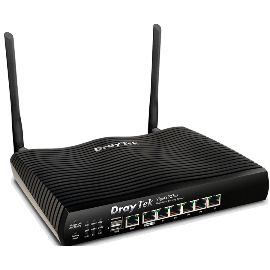 DrayTek DV2927AX - Dual GigE WAN Router/Firewall IPSec PPTP SSL VPN QoS Wi-Fi 6