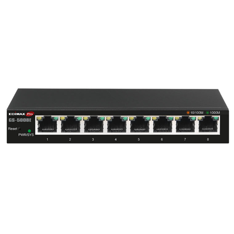 EDIMAX GS-5008E8P - 8-Port Gigabit Ethernet Web Smart Switch