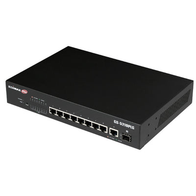 EDIMAX GS-5210PLG - 10 Port Gigabit PoE+ Web Smart Switch 1 SFP Ports