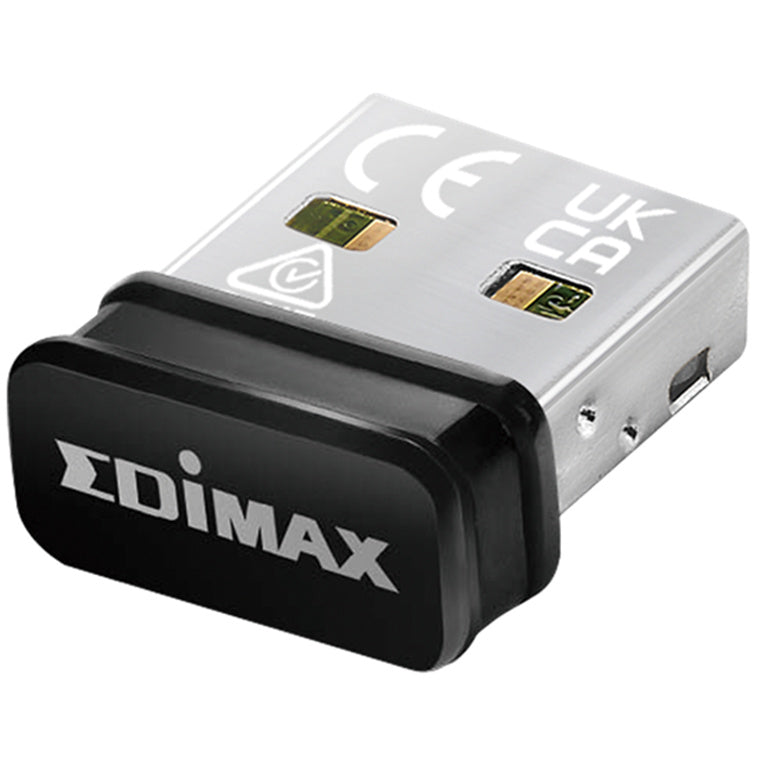Edimax AC600 Wi-Fi 5 Dual Band Nano USB Adapter. Wireless 802.11b/g/n. - DataTransfer Rate up to 33Mbps(5GHz) and - 200Mbps* (2.4GHz), WPA3-SAE (Personal), WPA2, WPA, WEP, 802.1x Encryption.