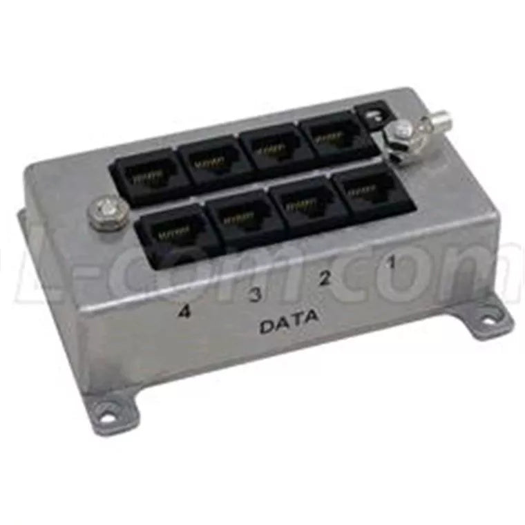 BT-CAT5-P4 - L-com 4 Port Cat5 Passive PoE Midspan Ethernet Injector