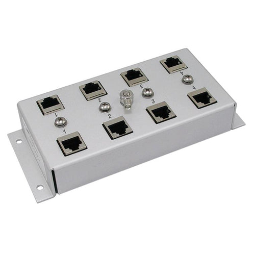 HyperLink Technologies LP-21 4-Port 10/100/1000 Base-T Gas Tube CAT6 Lightning Protector