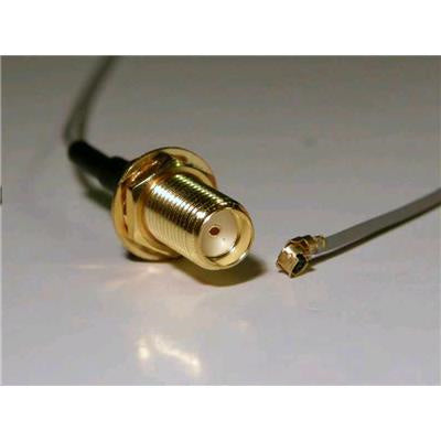 P-34 - SMA-Buchse (Einbau) auf U.FL 20cm 50 Ohm Koaxial-Pigtail