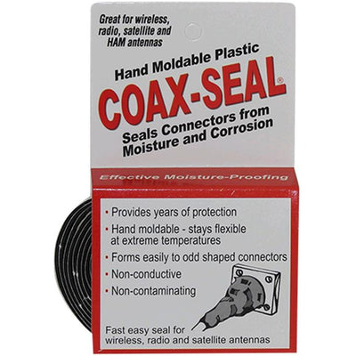 TAPE-01 – Coax-Dichtungsband, handformbar, Kunststoff, witterungsbeständig, 1/2 Zoll breit (Einzelrolle)