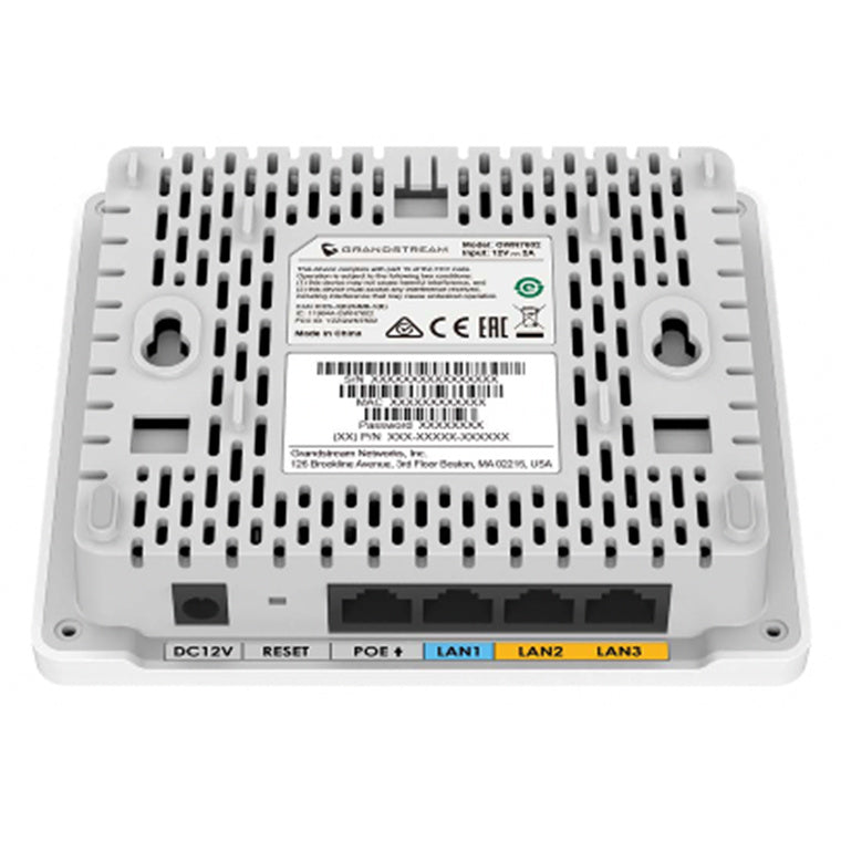 Grandstream 2x2 802.11ac Wave-2 Wi-Fi 5 AP With Integrated Ethernet Switch, 4 x GigE (2 x PoE Output)