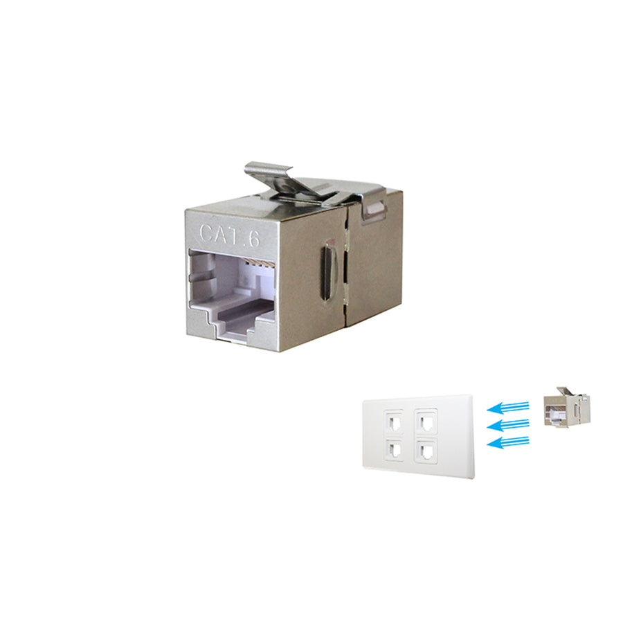 CAT6-S-RJ45 – RJ45 Cat6 geschirmter Verbinder Keystone-kompatibel