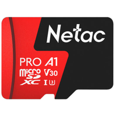 FS432-128 - Netac P500 Extreme Pro microSDXC V30 Card with Adapter 128GB