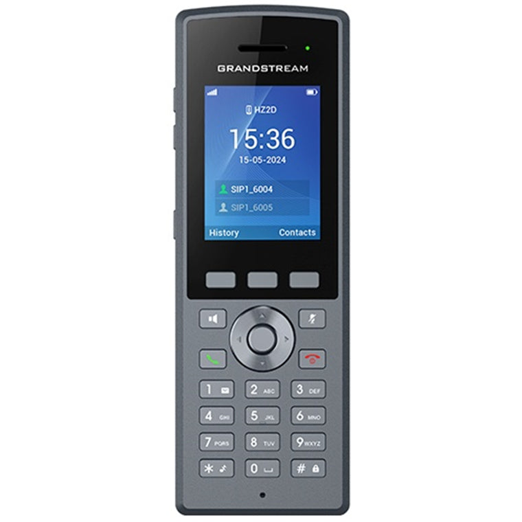 Grandstream DP735 Ruggedized DECT Cordless HD Handset 2.4" Color LCD / Up to 20 SIP accounts Per System / up to 20 lines Per Handset