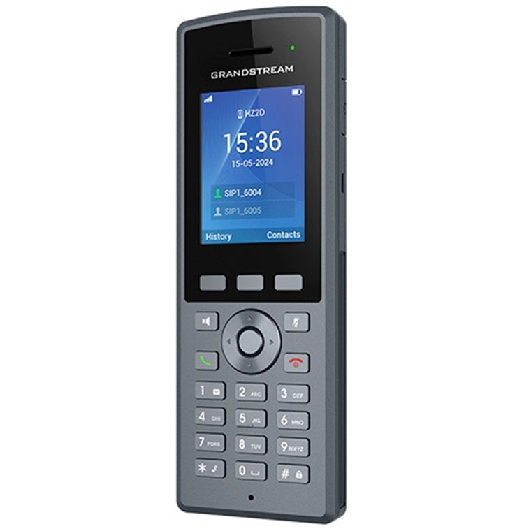 Grandstream DP735 Ruggedized DECT Cordless HD Handset 2.4" Color LCD / Up to 20 SIP accounts Per System / up to 20 lines Per Handset