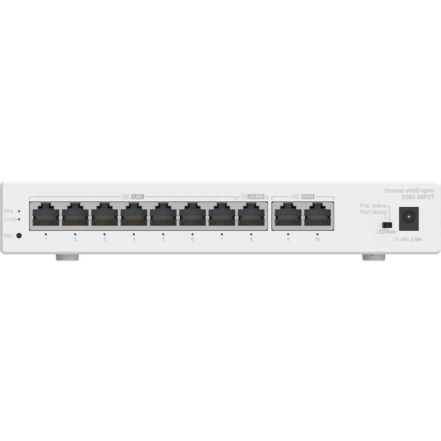HUAWEI EKIT 98012180 - S380-S8P2T 2*GE WAN 8*GE LAN(PoE+ 124W)