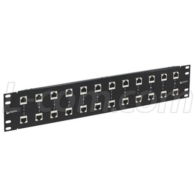 RMSP-CAT6-12 - L-com 19inch Rack Mount 12 port Cat6 Lightning Protection