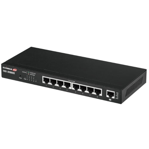 EDIMAX TGS-3109XT - 8 Port 2.5GbE Web Smart Switch w/ 1x 10GbE Multi Gigabit 5-Speed RJ45 Port