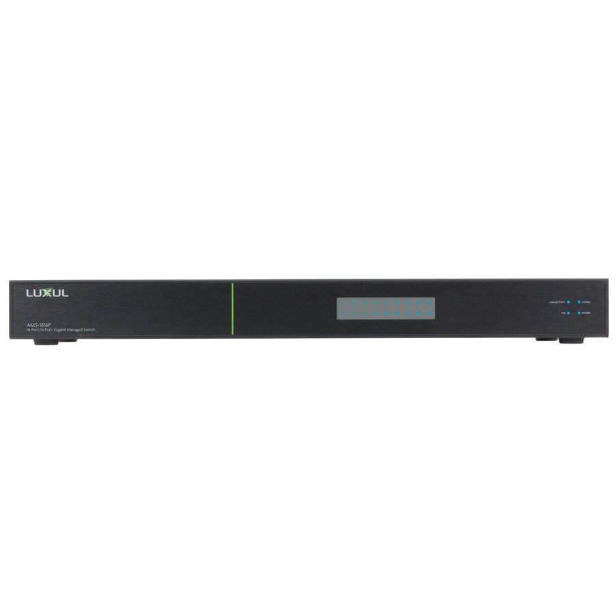 Luxul AMS-1816P - AV Series 18-Pt/16 PoE+ GbE Mngd Switch