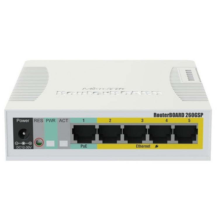 RB260GS - MikroTik RB260GS 5 Port Gigabit Managed Switch + SFP Fibr...