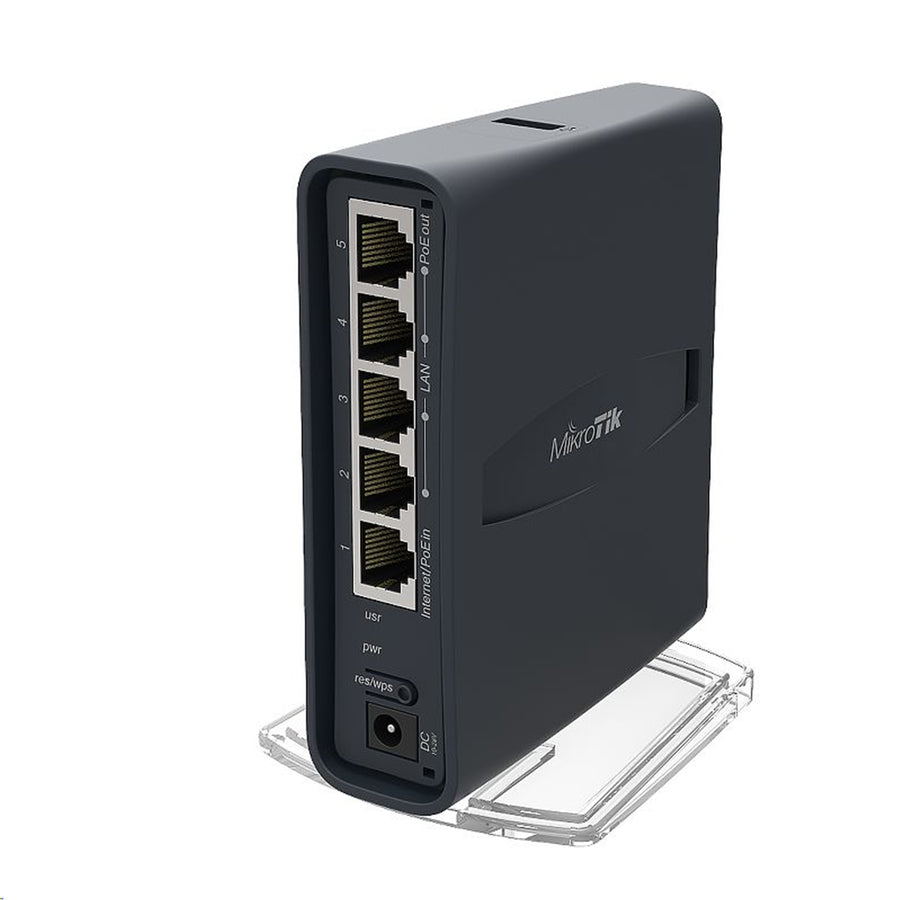 RB952Ui-5ac2nD-TC - MikroTik hAP ac Lite 802.11ac 5 Port Tower Case Router