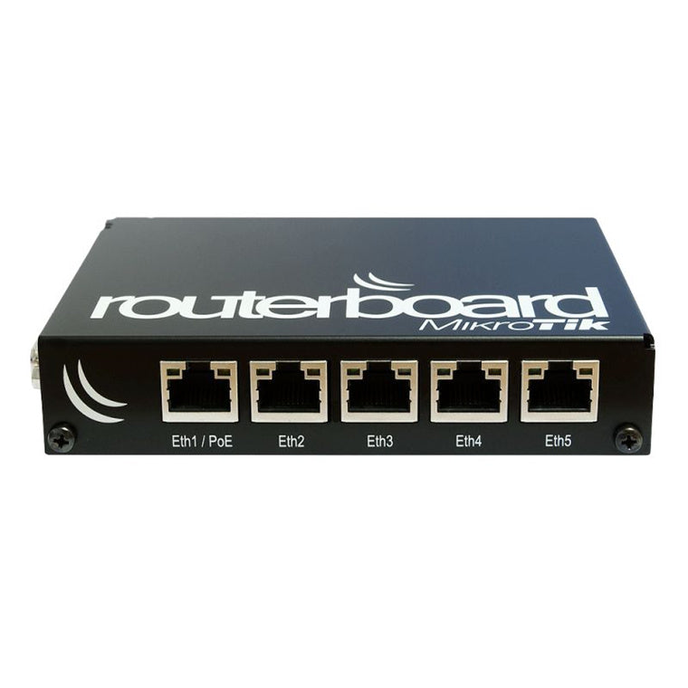 CA-150 – Schwarzes MikroTik Aluminium-Gehäuse für den Innenbereich, passend für Geräte der Serien RB450 und RB850