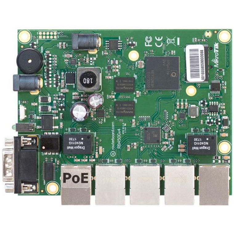RB450Gx4 - MikroTik RB450Gx4 with 5 Gigabit Ethernet ports