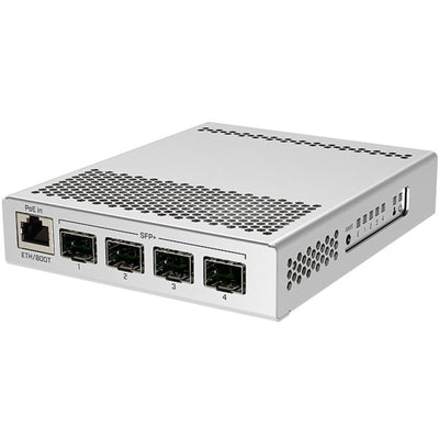 CRS305-1G-4S+IN - MikroTik Cloud Router Switch CRS305-1G-4S+IN with 4 x 10 Gigabit SFP+