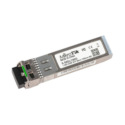 S-55DLC80D - MikroTik SFP module 1.25G SM 80km 1550nm Dual LC-connector