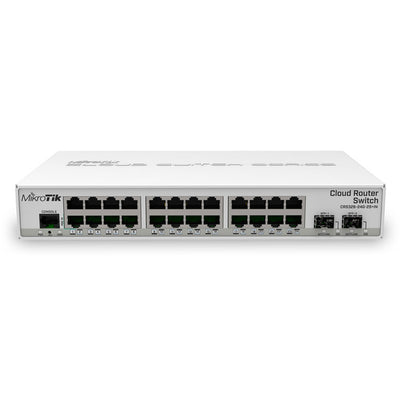 CRS326-24G-2S+IN - MikroTik CRS326-24G-2S+IN 24 Port Cloud Router Switch with 10 Gbps Uplink