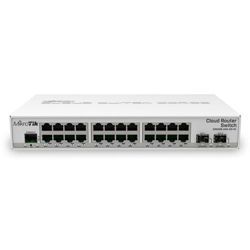 CRS326-24G-2S+IN - MikroTik CRS326-24G-2S+IN 24 Port Cloud Router Switch with 10 Gbps Uplink