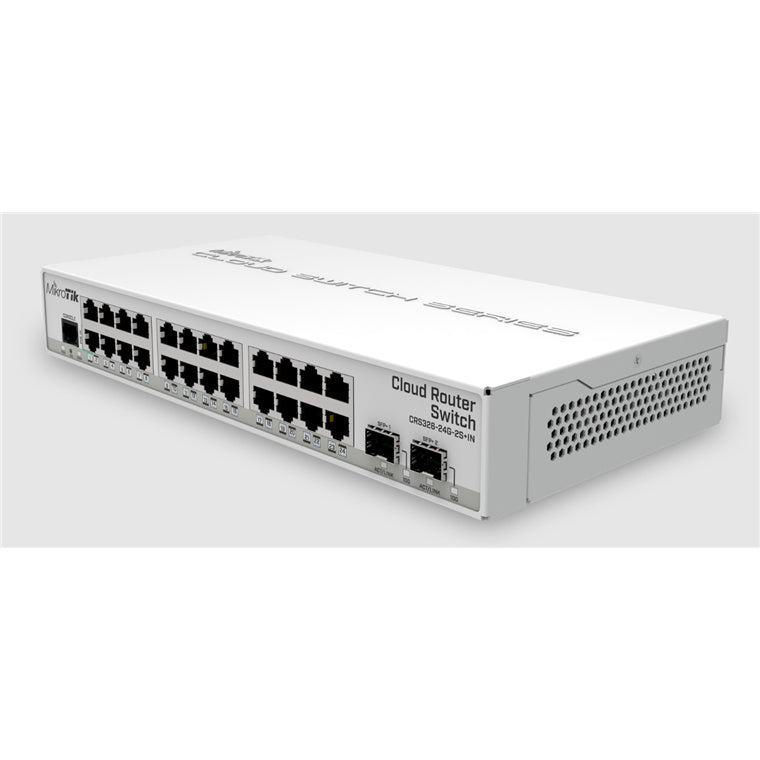 CRS326-24G-2S+IN - MikroTik CRS326-24G-2S+IN 24 Port Cloud Router Switch with 10 Gbps Uplink