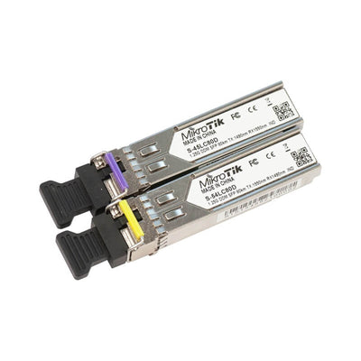 S-4554LC80D - MikroTik Pair of SFP 1.25G modules for 80km 1490nm/1550nm S-45LC80D