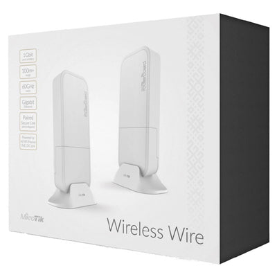 RBwAPG-60adkit - MikroTik Wireless Wire 1Gbps 60GHz Wireless Bridge Kit