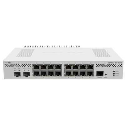 MikroTik CCR2004-16G-2S+PC - Router with 16x Gigabit Ethernet ports 2x10G SFP+ and Passive Cooling