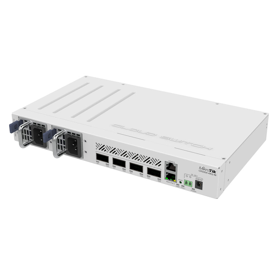 CRS504-4XQ-IN - MikroTik CRS504-4XQ-IN 4 Port 100G QSFP28 Fibre Switch