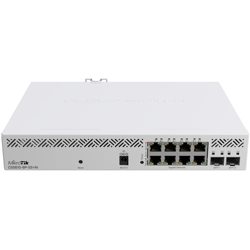 CSS610-8P-2S+IN - MikroTik Cloud Smart Switch 610-8P-2S+IN 8 Port Gigabit PoE Switch with 10G SFP+