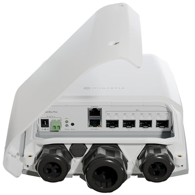 CRS305-1G-4S+OUT - MikroTik CRS305-1G-4S+OUT Outdoor FiberBox Plus with 4 x 10 Gigabit SFP+