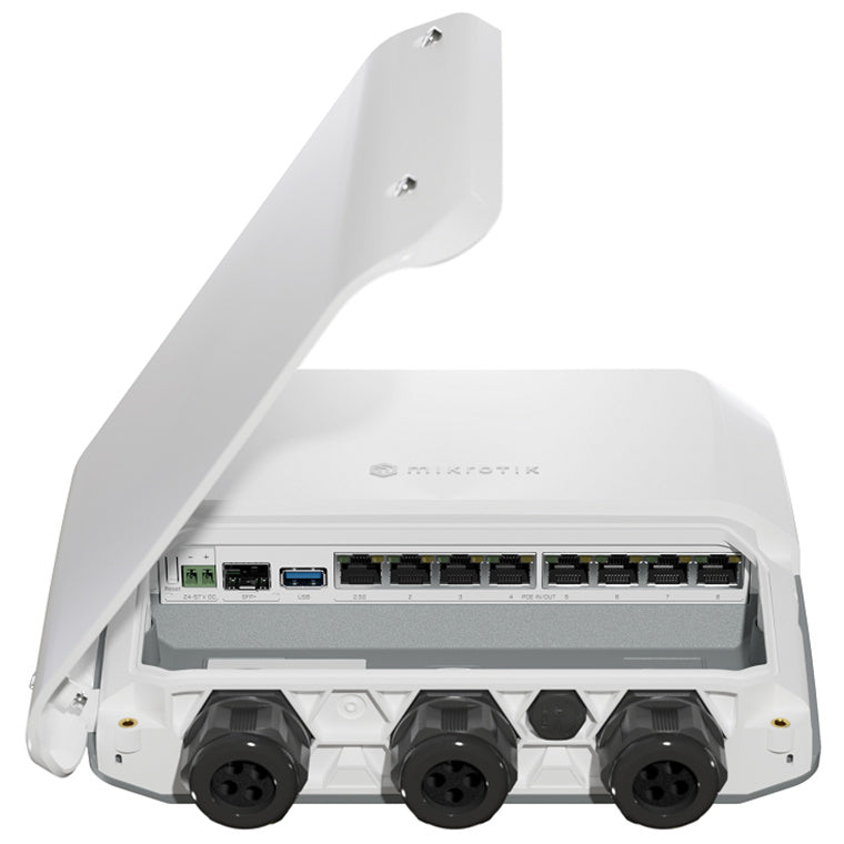 RB5009UPr+S+OUT - MikroTik RB5009UPr+S+OUT Outdoor Router with 7 x 1gb, 1x 2.5gb, 1x 10gb SFP+ and PoE-Out