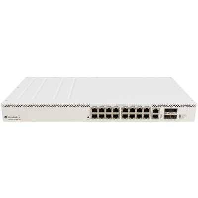 CRS320-8P-8B-4S+RM - MikroTik CRS320-8P-8B-4S+RM 16 Port Gigabit 802.3af/at/bt PoE Switch with 4 SFP+ Uplinks