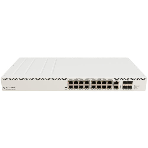 CRS320-8P-8B-4S+RM - MikroTik CRS320-8P-8B-4S+RM 16 Port Gigabit 802.3af/at/bt PoE Switch with 4 SFP+ Uplinks