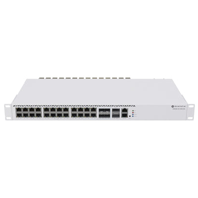 CRS326-4C+20G+2Q+RM - MikroTik CloudRouterSwitch 326-4C+20G+2Q+RM with 20 x 2.5Gbps Ethernet, 4 x Combo and 2 x 40G QSFP+