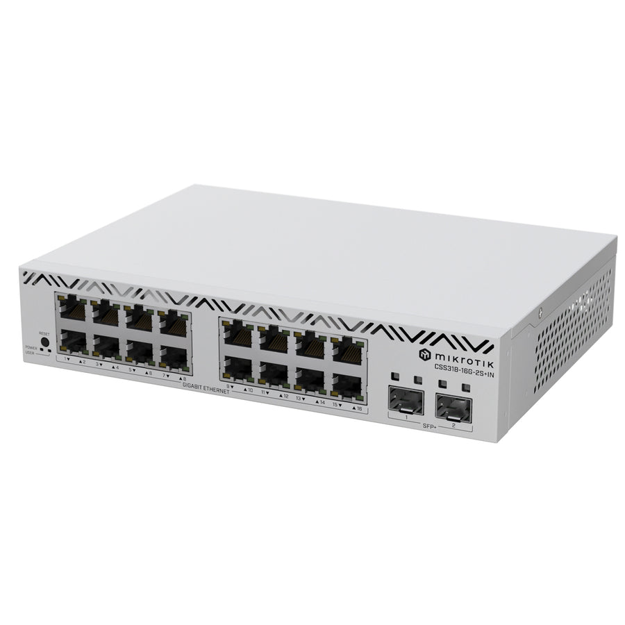 CSS318-16G-2S+IN - MikroTik CSS318-16G-2S+IN 16 Port Gigabit Cloud Smart Switch with 10G SFP+