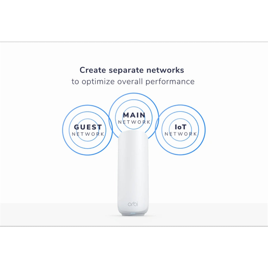 Netgear Orbi RBE372-100APS (BE3600) Dual-Band WiFi 7 Mesh System - 2 Pack