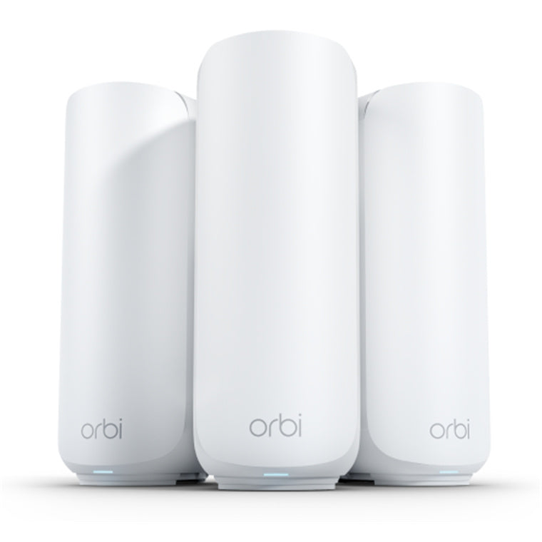 Netgear Orbi RBE373-100APS (BE3600) Dual-Band WiFi 7 Mesh System - 3 Pack