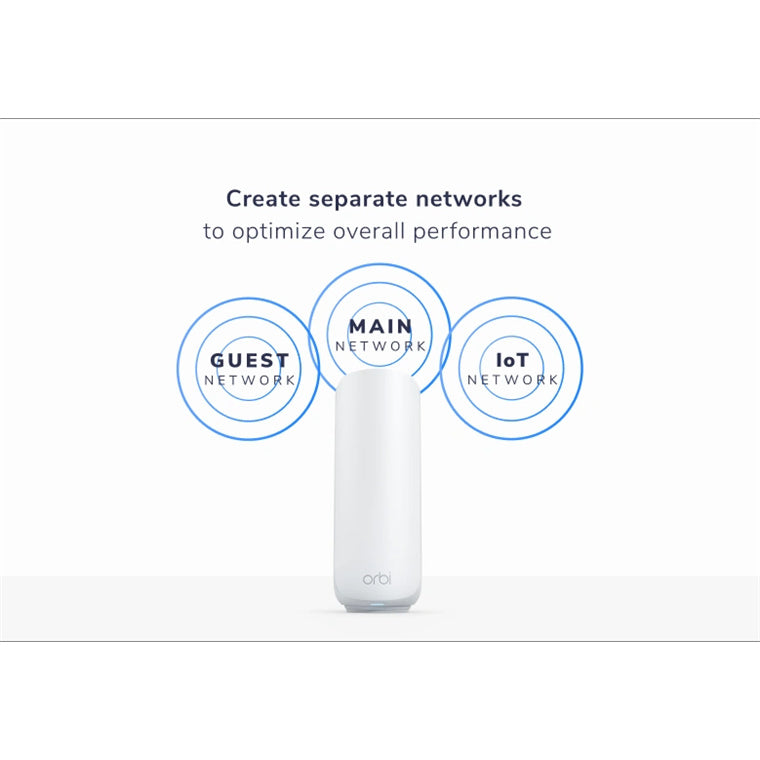 Netgear Orbi RBE373-100APS (BE3600) Dual-Band WiFi 7 Mesh System - 3 Pack