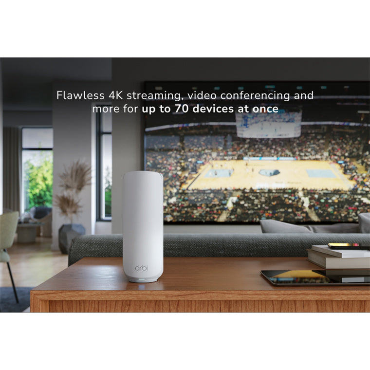 Netgear Orbi RBE373-100APS (BE3600) Dual-Band WiFi 7 Mesh System - 3 Pack