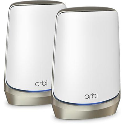 RBKE962-100APS - NETGEAR ORBI AX11000 QUAD-BAND MESH WIFI 6E SYSTEM WHITE- 2 PACK (RBKE962)