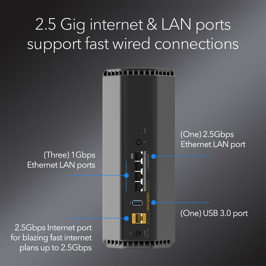 Netgear Nighthawk RS200 (BE6500) Dual-Band WiFi 7 Router
