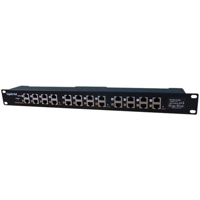 GPOE-12-1U - PoE World 12 Port Gigabit Midspan PoE Mode A+B Injector