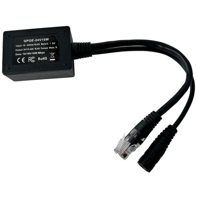 GPOE-24V10W - PoE World GPOE-24v10w PoE Inline-Konverter für 12 - 30V Solar in 24V passives PoE Out