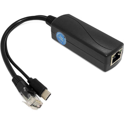 PoE World TYPE-C0503G – USB-C 5V 3A Gigabit IEEE802.3af/at PoE Splitter