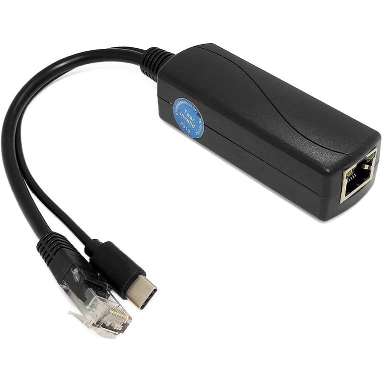 PoE World TYPE-C0503G – USB-C 5V 3A Gigabit IEEE802.3af/at PoE Splitter