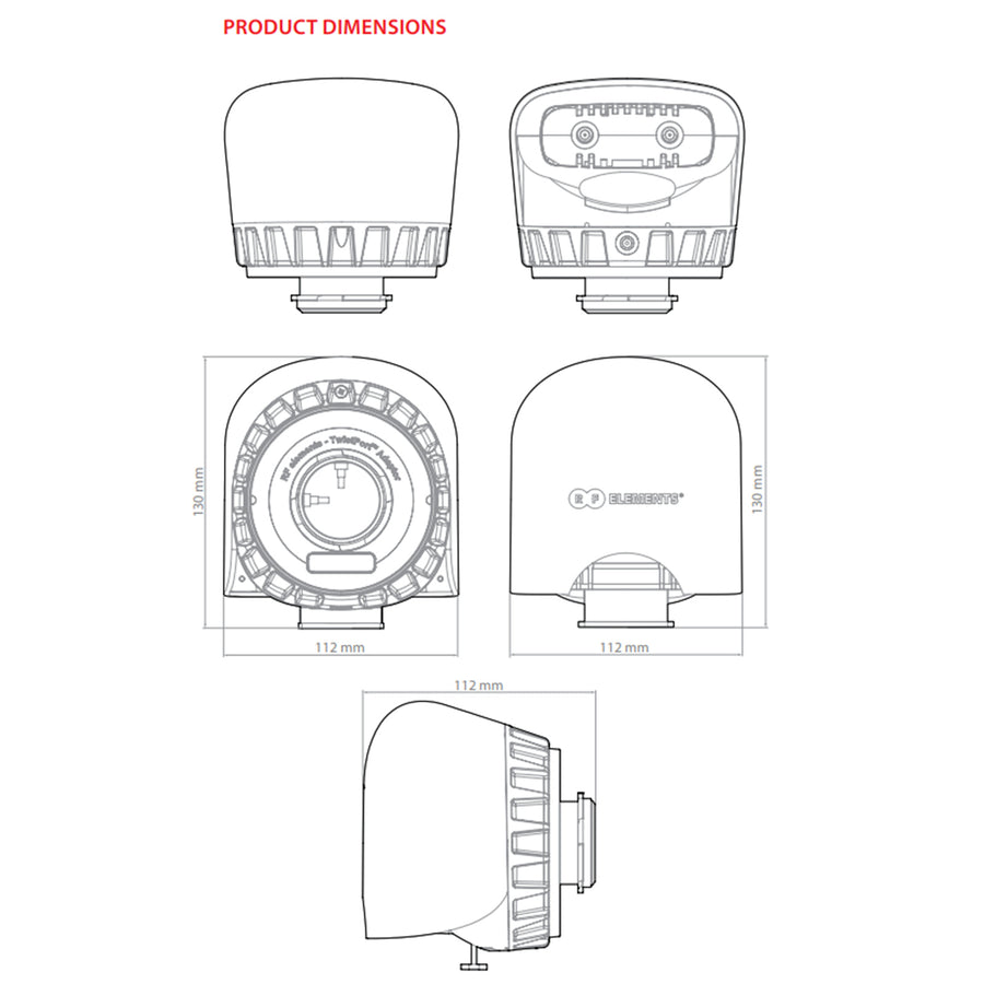 TPA-ePMP - RF Elements TPA-ePMP TwistPort Adaptor for ePMP1000 / CSM / 3000L / PMP450b