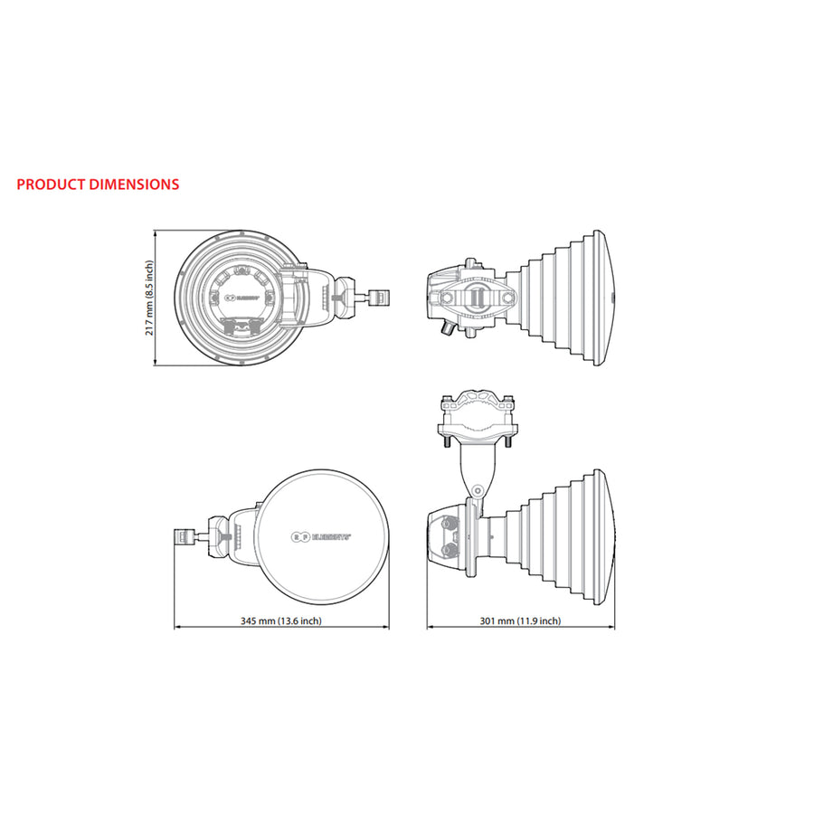 HG3-CC-S30 - RF Elements 5GHz 18dBi 30deg Symmetrical Horn Antenna GEN2 with N-Female Connectors
